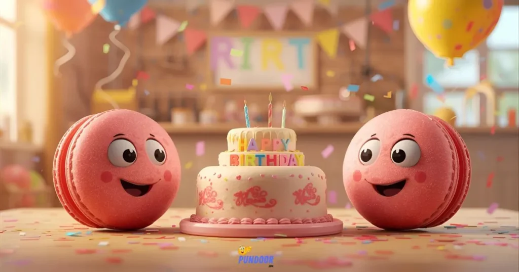 Birthday Macaron Puns