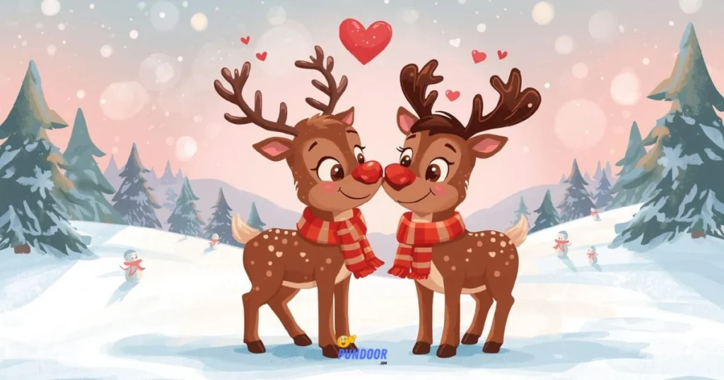 Reindeer Romance Puns