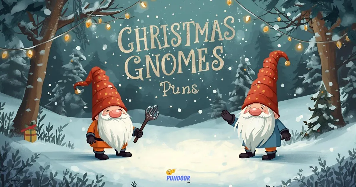 Christmas Gnome Puns