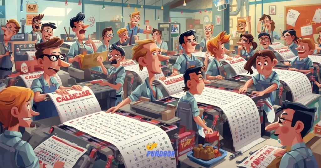 Calendar Factory Joke