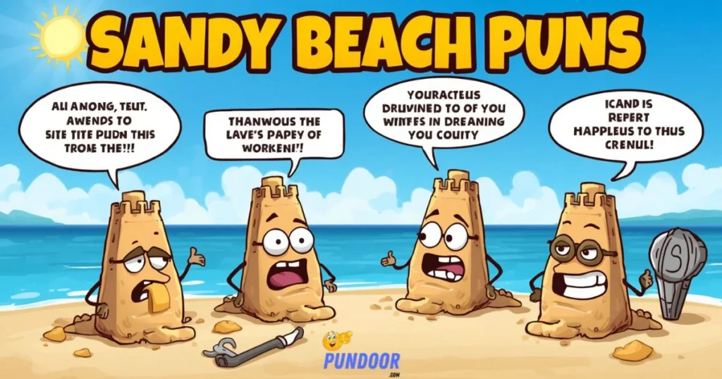 Sandy Beach Puns